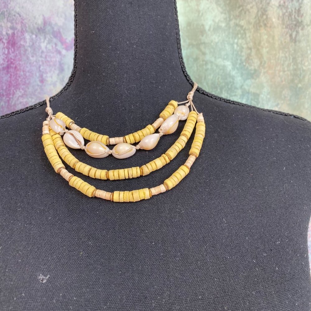 NWT📌 Carol Dauplaise Multi-row Necklace w/ Shells
